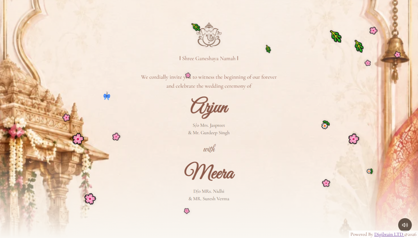 Wedding Invitation Theme 1