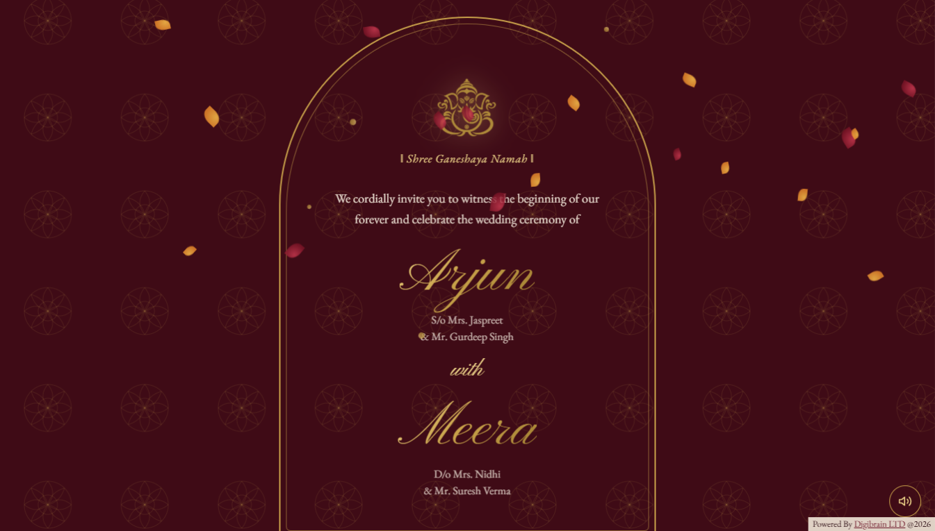 Wedding Invitation Theme 2