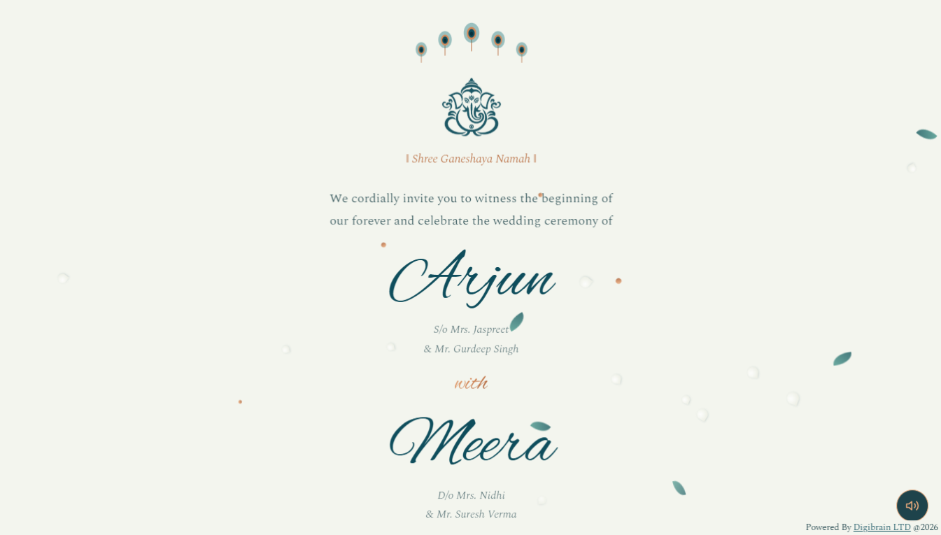 Wedding Invitation Theme 3