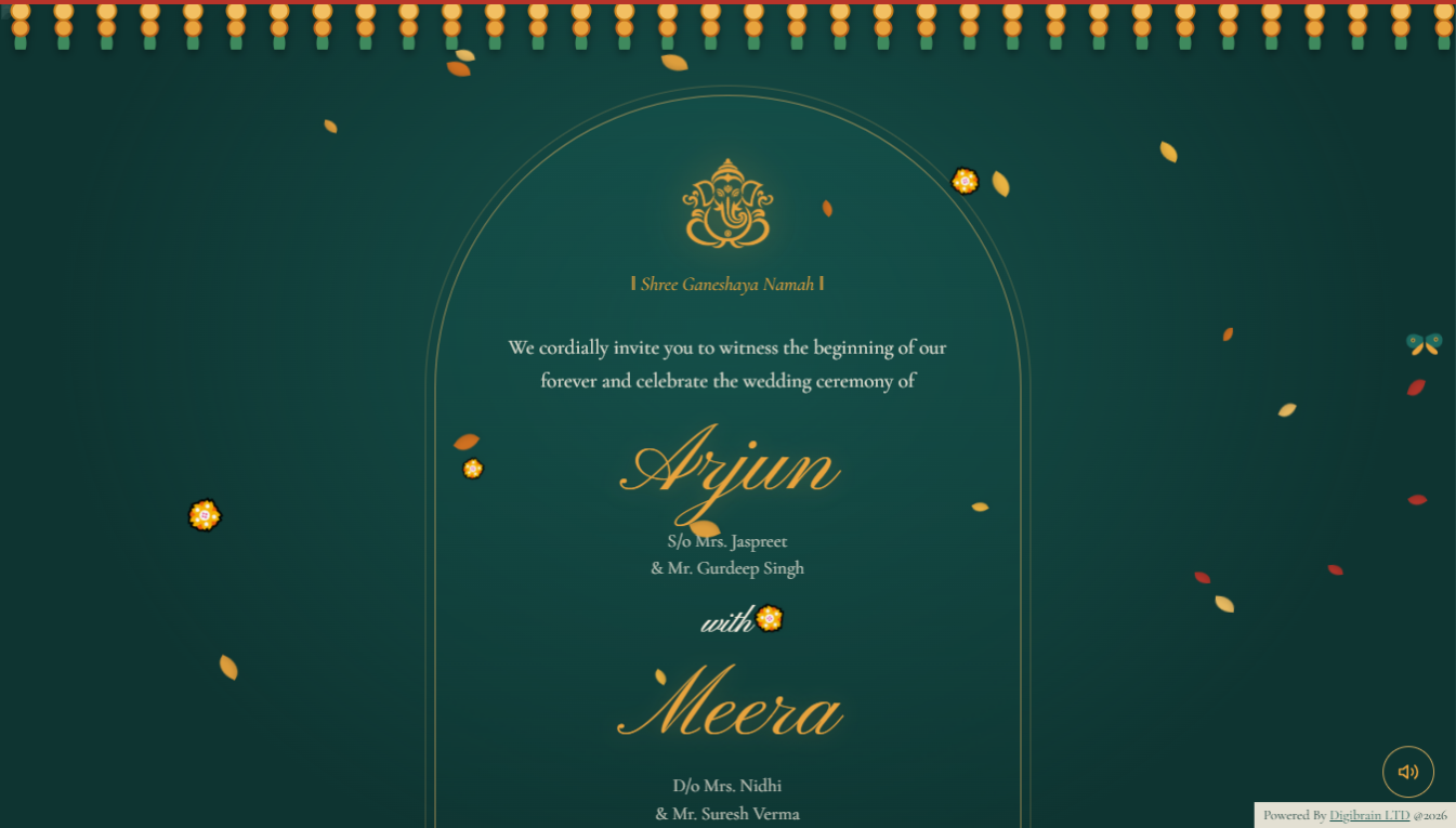 Wedding Invitation Theme 4
