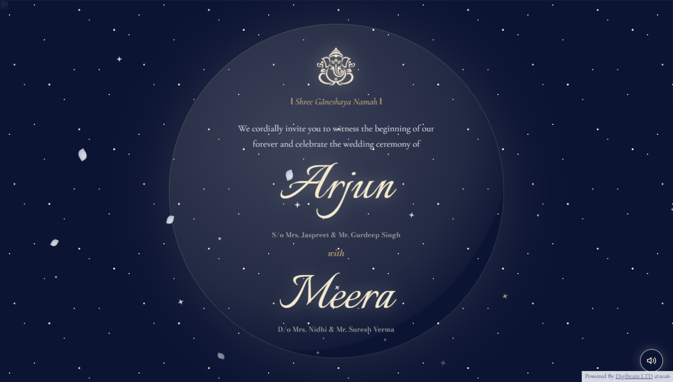Wedding Invitation Theme 5